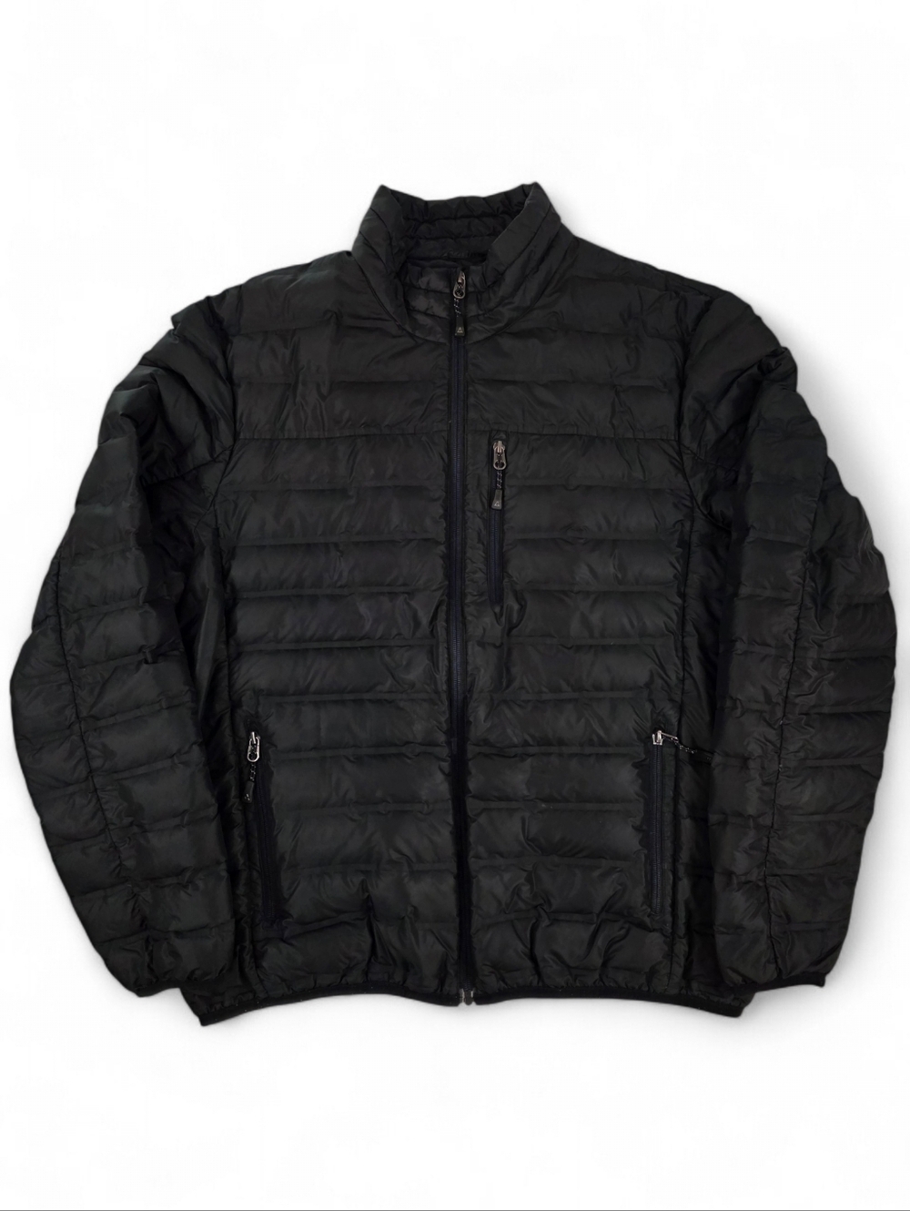 Gerry Down Puffer Jacket Packable Black Men XL Lightweight Coat Hiking Outdoor